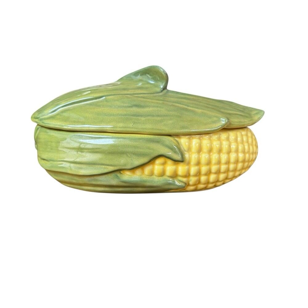 Vintage Shawnee Pottery #74 Corn King 11" Casserole Dish with Lid